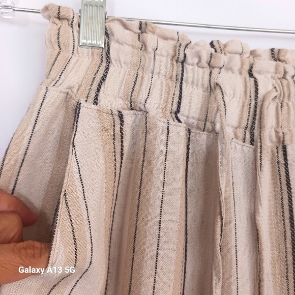 Love Tree Women's  Striped Linen Blend Pants Sz M - Picture 10 of 10